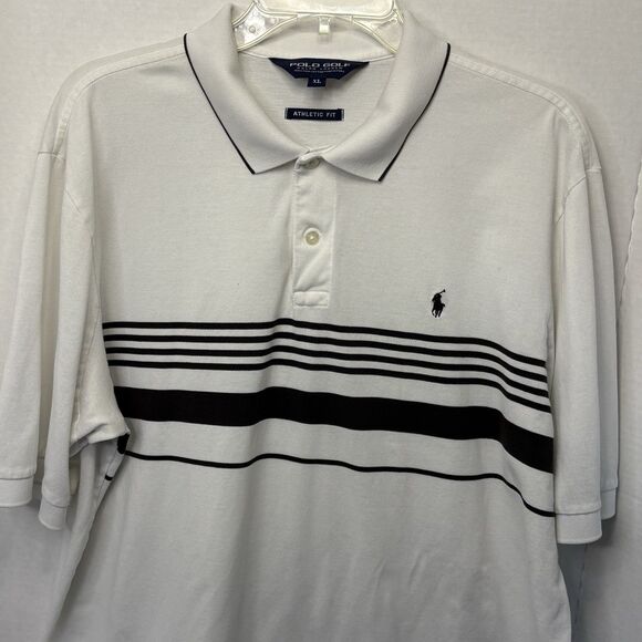 Polo Ralph Lauren Pima Cotton Golf Shirt Athletic Fit Modern White Size XL - Picture 2 of 9